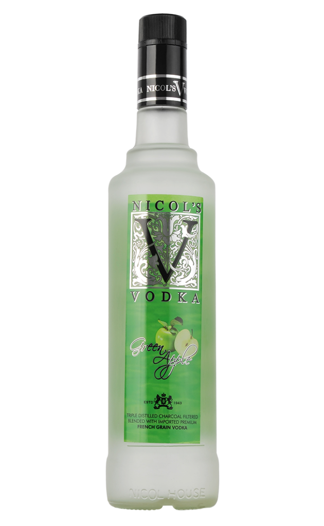 Buy Nicols V Green Apple Vodka 75cl in Ras Al Khaimah, UAE | Al Hamra ...